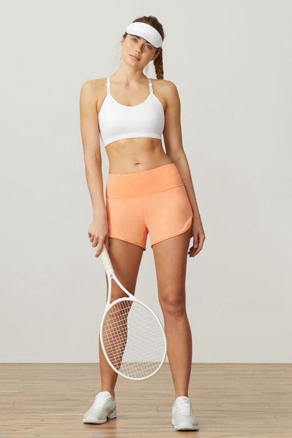 Pantalones Cortos Fila Mujer Blancas - Essentials Stretch Woven - España 908356GSO